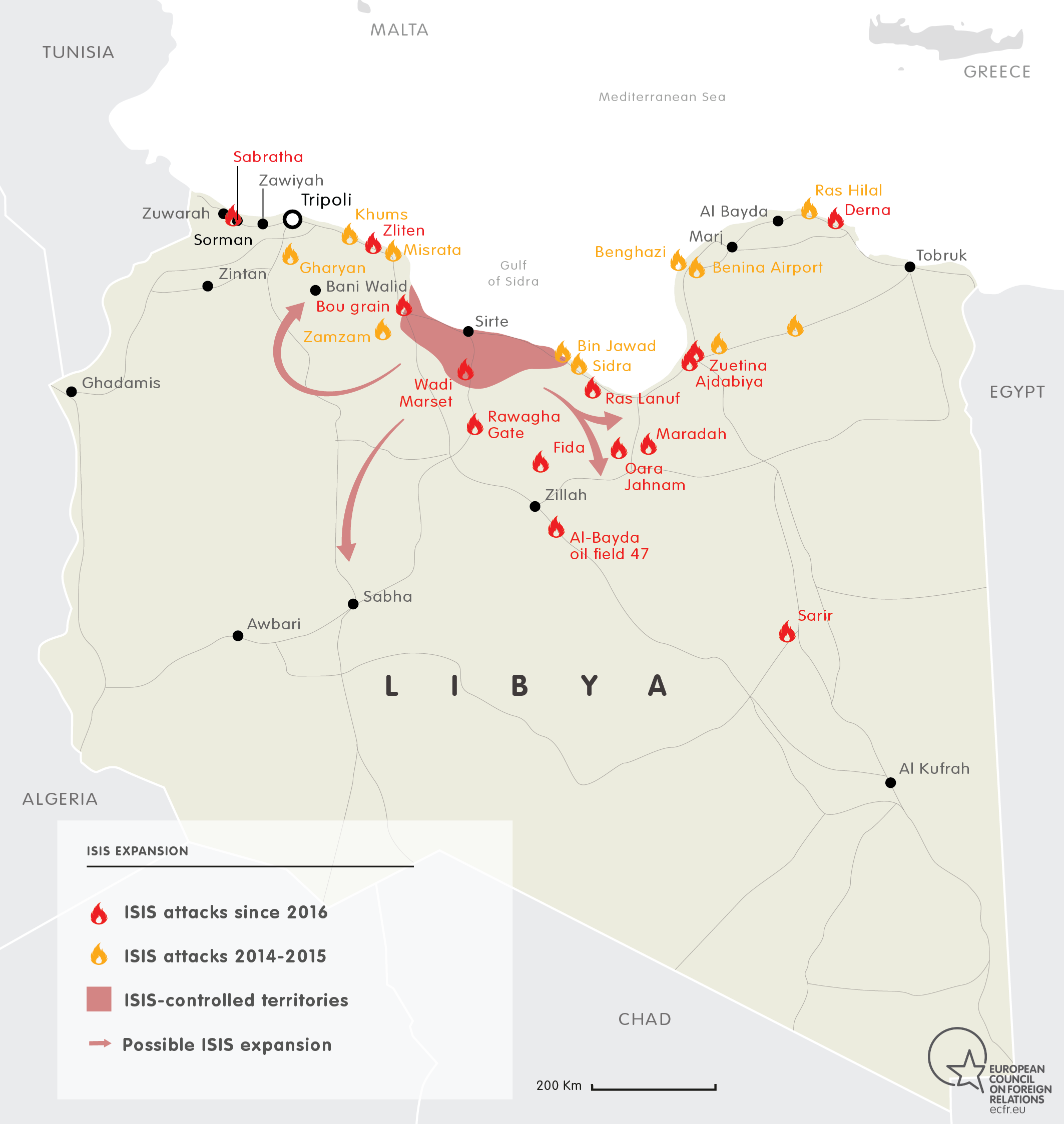 ISIS EXPANSION IN LIBYA 2015-2016